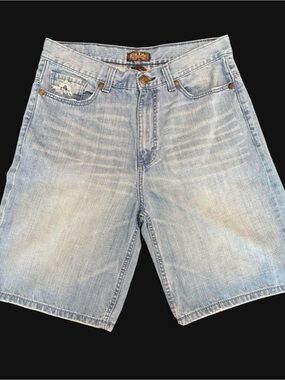 Blac Label Distressed Light Wash Denim Jean Shorts